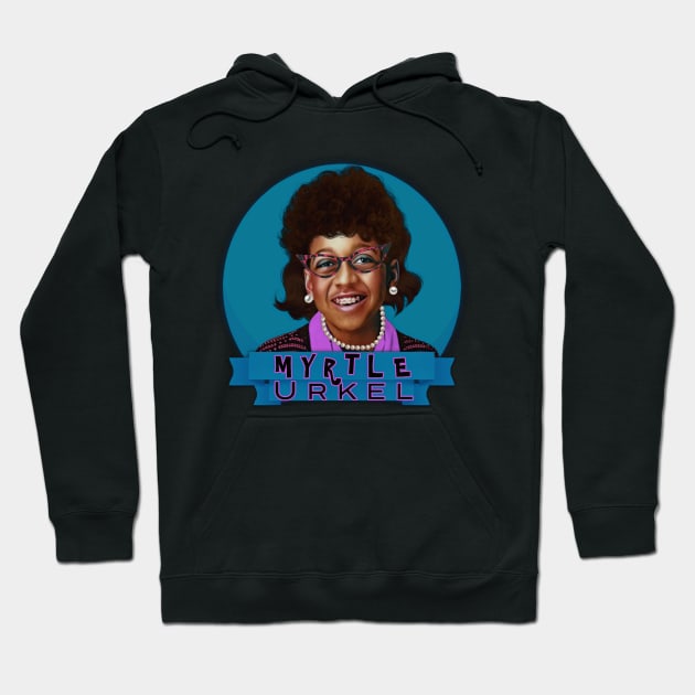 Myrtle Urkel Hoodie by Indecent Designs